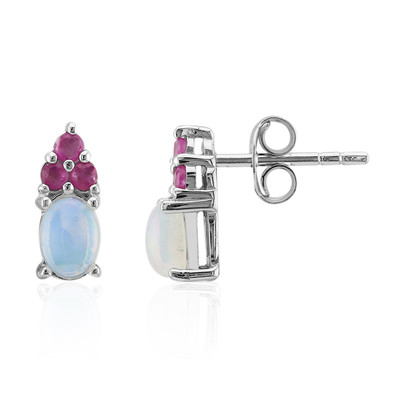 Welo Opal Silver Earrings