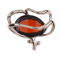 Baltic Amber Silver Pendant