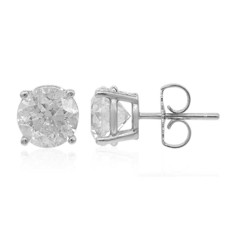 1.00 ct Diamond Stud Earrings, GIA graded, Excellent Cut, I color, SI2  clarity