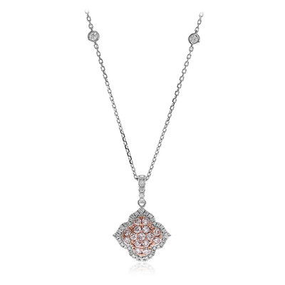 14K I1 Pink Diamond Gold Necklace (CIRARI)