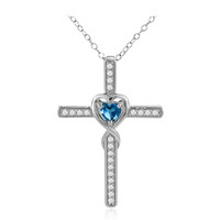 London Blue Topaz Silver Necklace