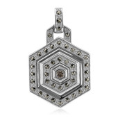 SI1 Argyle Rose De France Diamond Silver Pendant (Annette classic)