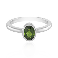 Russian Diopside Silver Ring