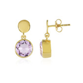 Rose de France Amethyst Silver Earrings