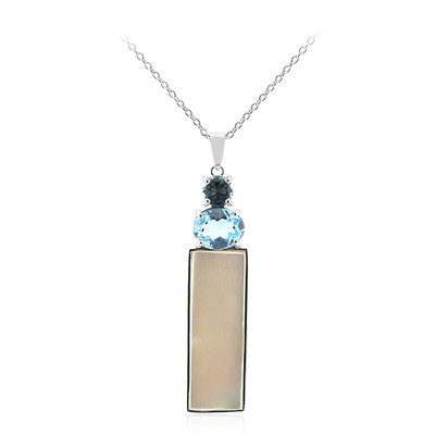 Mother of Pearl Silver Necklace