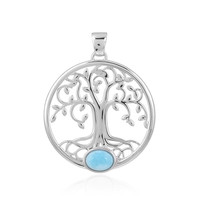 Larimar Silver Pendant