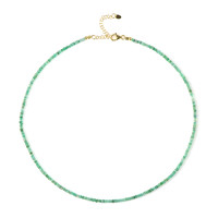 Zambian Emerald Silver Necklace