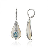 14K Mother of Pearl Gold Earrings (CIRARI)