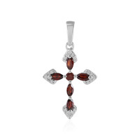 Mozambique Garnet Silver Pendant