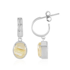 Rutile Quartz Silver Earrings