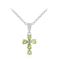 Burmese Peridot Silver Necklace