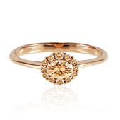 14K VS1 Argyle Rose De France Diamond Gold Ring (Annette)