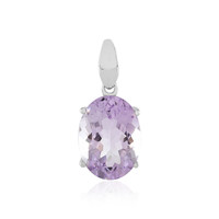 Rose de France Amethyst Silver Pendant