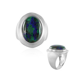 Azurite Silver Ring