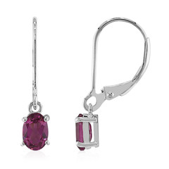 Malaya Garnet Silver Earrings