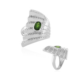 Russian Diopside Silver Ring (SAELOCANA)