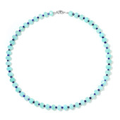 Sky Blue Quartz Silver Necklace