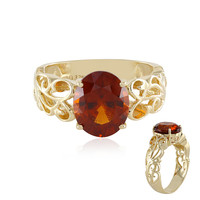 9K Hessonite Garnet Gold Ring