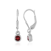 Tanzanian Ruby Silver Earrings