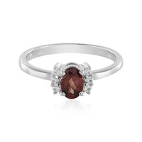 Champagne Zircon Silver Ring