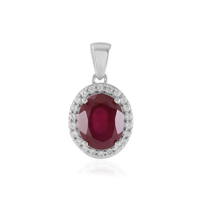 Madagascar Ruby Silver Pendant