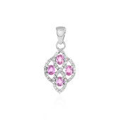 Madagascar Pink Sapphire Silver Pendant