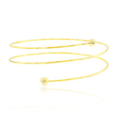 9K SI1 (G) Diamond Gold Bangle (Annette)