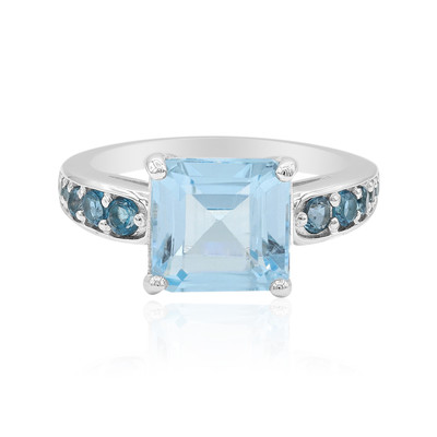 Sky Blue Topaz Silver Ring