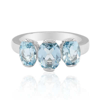 Sky Blue Topaz Silver Ring