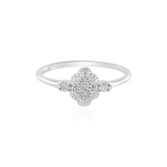 I2 (I) Diamond Silver Ring