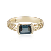 9K London Blue Topaz Gold Ring (Ornaments by de Melo)