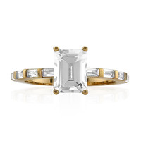 White Topaz Silver Ring