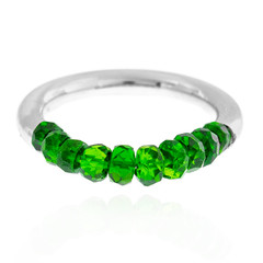 Russian Diopside Silver Ring