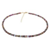 Fancy Tourmaline Silver Necklace