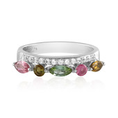 Fancy Tourmaline Silver Ring