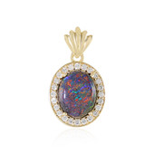 14K Andamooka matrix opal Gold Pendant (AMAYANI)