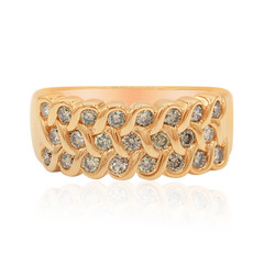 14K SI1 Argyle Rose De France Diamond Gold Ring