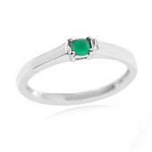 Colombian Emerald Silver Ring