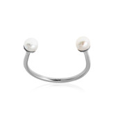 White Freshwater Pearl Silver Ring (Joias do Paraíso)