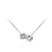 White Topaz Silver Necklace