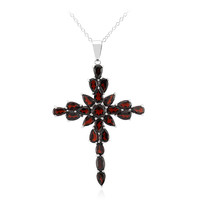 Garnet Silver Necklace