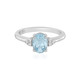 Sky Blue Topaz Silver Ring