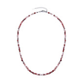 Red Andesine Silver Necklace