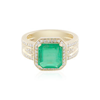 14K Russian Emerald Gold Ring (AMAYANI)