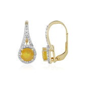 Madagascar Yellow Sapphire Silver Earrings