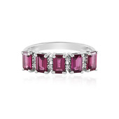 Rhodolite Silver Ring