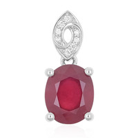 Madagascar Ruby Platinium Pendant