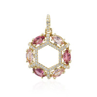 9K Rubellite Gold Pendant (Adela Gold)