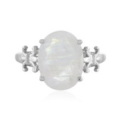 Rainbow Moonstone Silver Ring