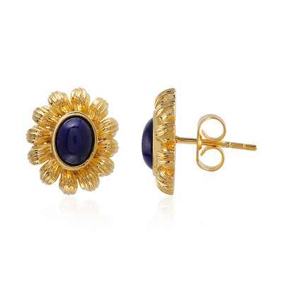 Lapis Lazuli Brass Earrings (Juwelo Style)